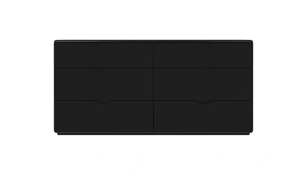 Комод RIVI Tommy 6 ящиков (дуб/мокко) 183x50x88