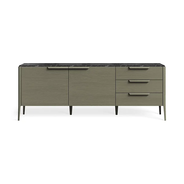 Комод-сервант RIVI Harvey (серый графит) 212,2x56x78,5