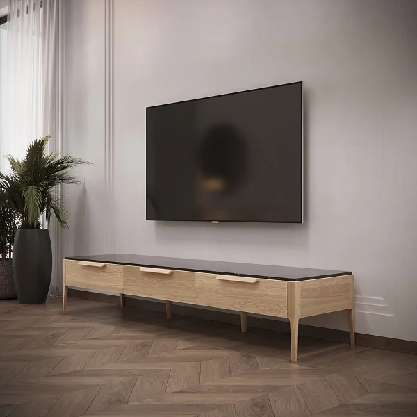 Тумба под ТВ RIVI Harvey (серый графит) 212,2x56x41,1