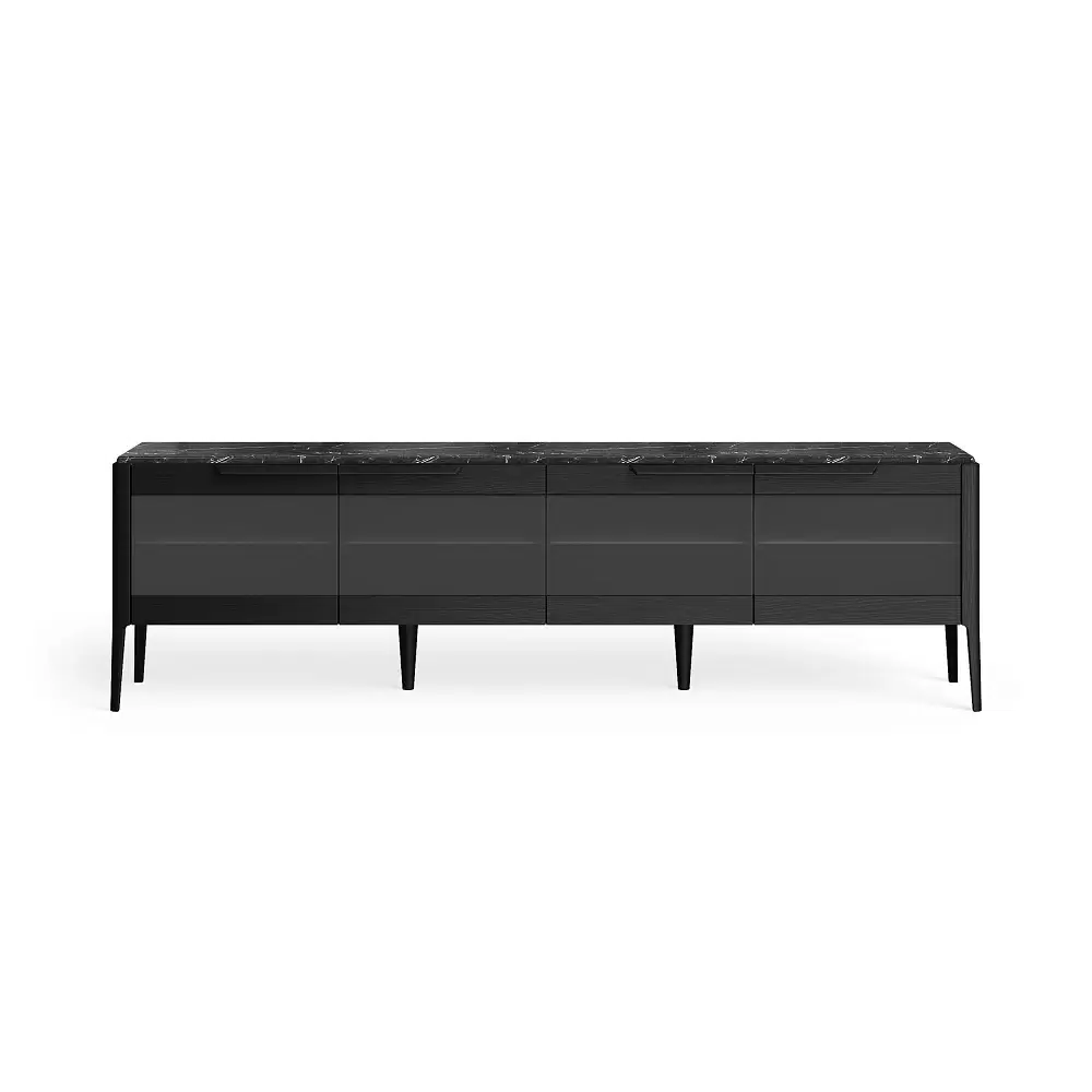 Тумба под ТВ RIVI Harvey со стеклом (мокко) 212,2x45x61,5