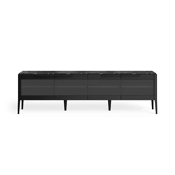 Тумба под ТВ RIVI Harvey со стеклом (мокко) 212,2x45x61,5