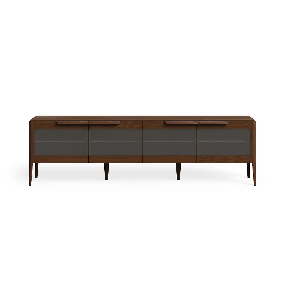Тумба под ТВ RIVI Harvey со стеклом (карамель) 212,2x45x61,5