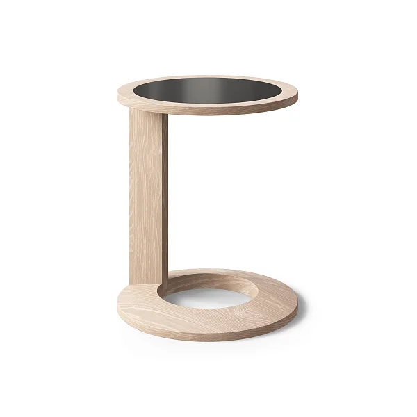 Журнальный столик RIVI Charm (МДФ, шпон дуба/молочный дуб) 45x45x55
