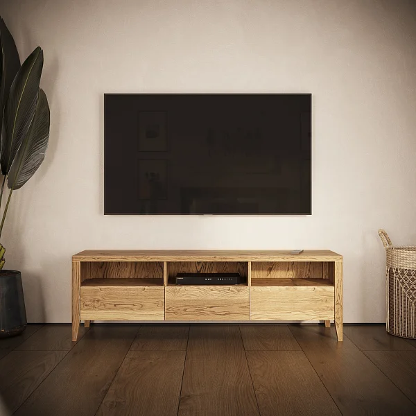 Тумба под ТВ RIVI Ruby (ясень/пинотекс) 145x45x55