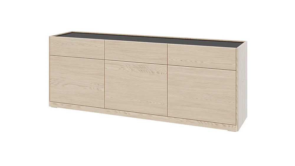 Комод-сервант RIVI GIGI 2 (молочный дуб) 180x45x72