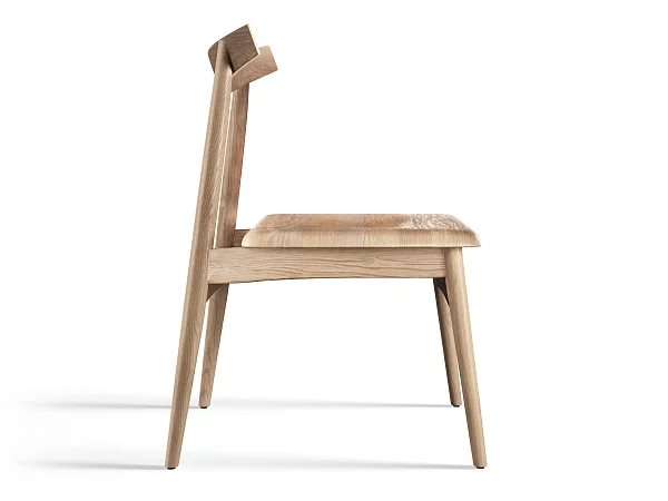 Стул RIVI Wood (model004) (дуб/молочный дуб) 47x58x80,7