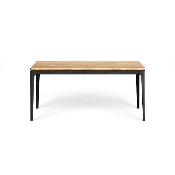 Стол обеденный RIVI Harvey (model027) (дуб/мокко) (отделка столешницы - шпон дуба) 160x80x75