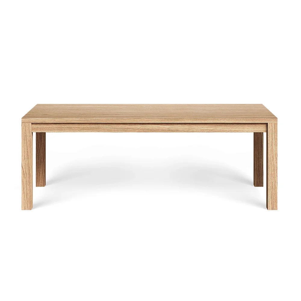 Стол RIVI Latte Basic (model015) (дуб/натуральный (бесцветный)) (отделка столешницы - шпон дуба) 150x80x75