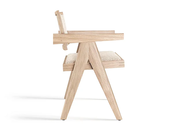 Стул RIVI Ellyn 1 (model009/1) (дуб/молочный дуб) 50x52x74,5