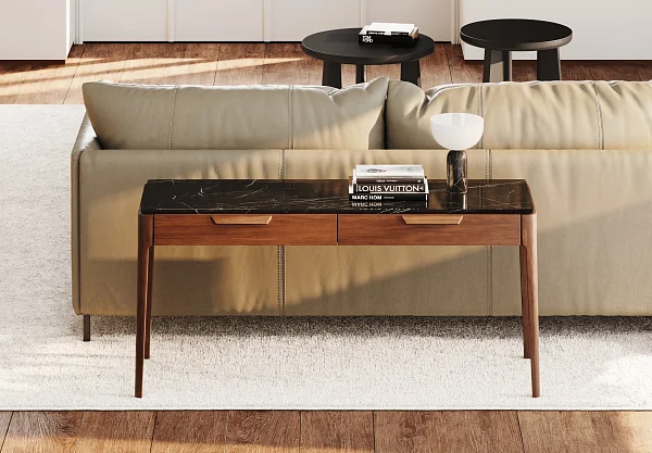 Консоль RIVI Harvey mini (дуб/карамель) 100x40x61