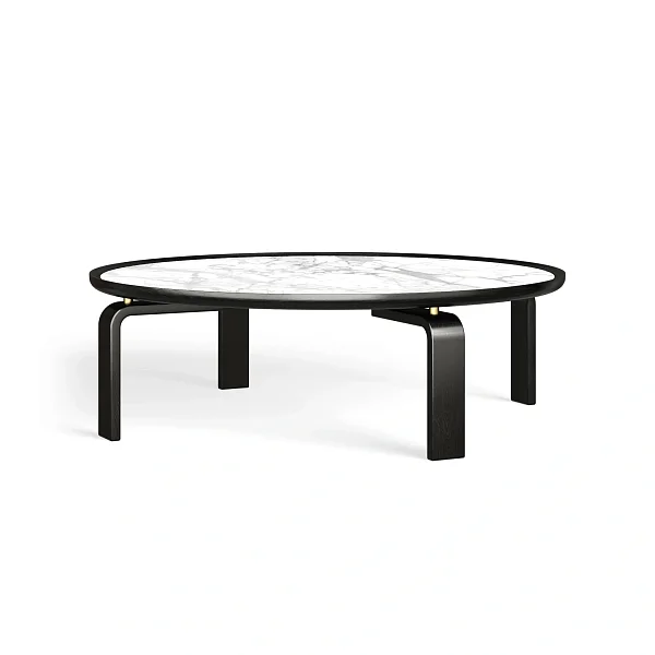 Журнальный столик RIVI Circle (кр.б.) (дуб/мокко) 152x152x35,5