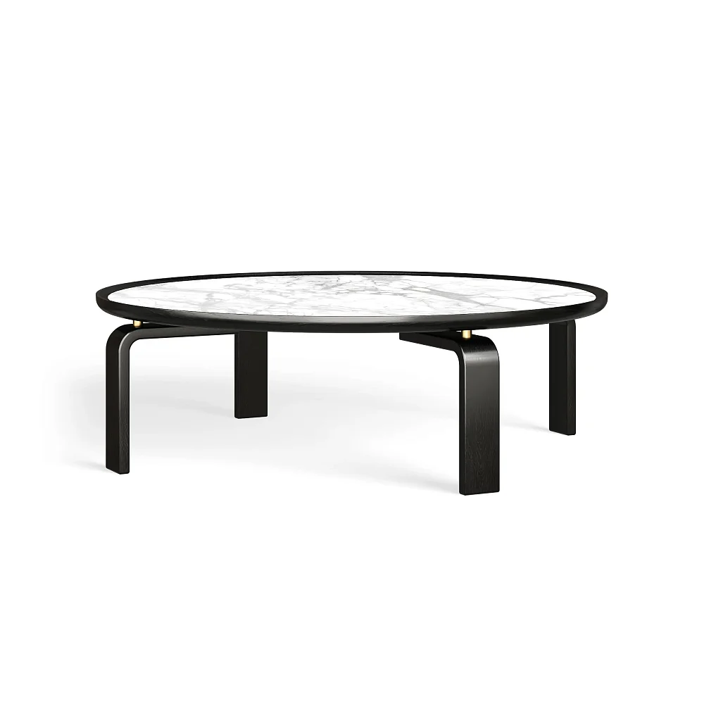 Журнальный столик RIVI Circle (кр.б.) (дуб/мокко) 152x152x35,5