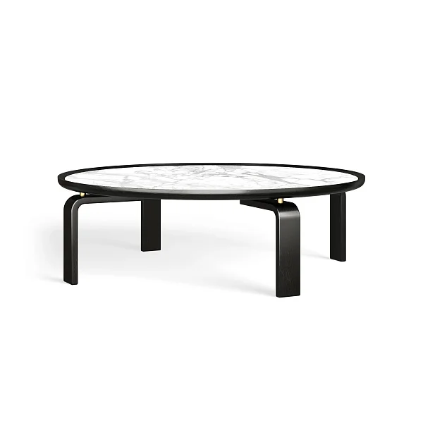 Журнальный столик RIVI Circle (кр.б.) (дуб/мокко) 152x152x35,5