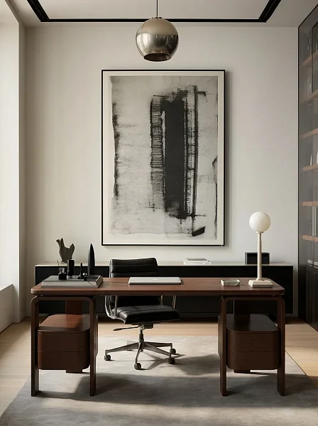 Стол письменный с двумя тумбами RIVI Harvey (дуб/карамель) 160x65x75