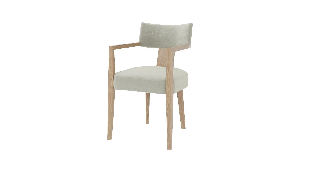 Стул RIVI Twiggy с подлокотниками (дуб/молочный дуб) 54x50x80