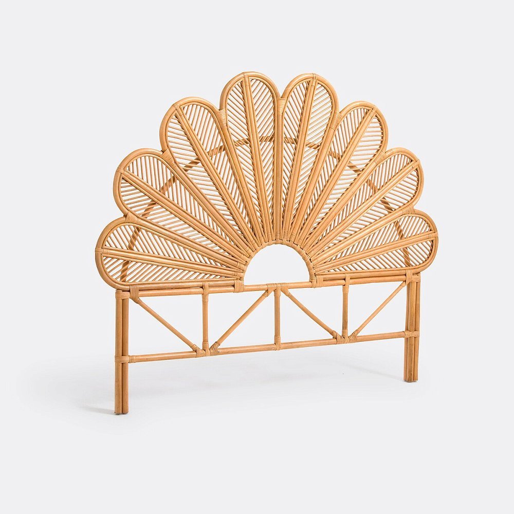 Изголовье кроватное из ротанга, Paoni Паони 140 см бежевый