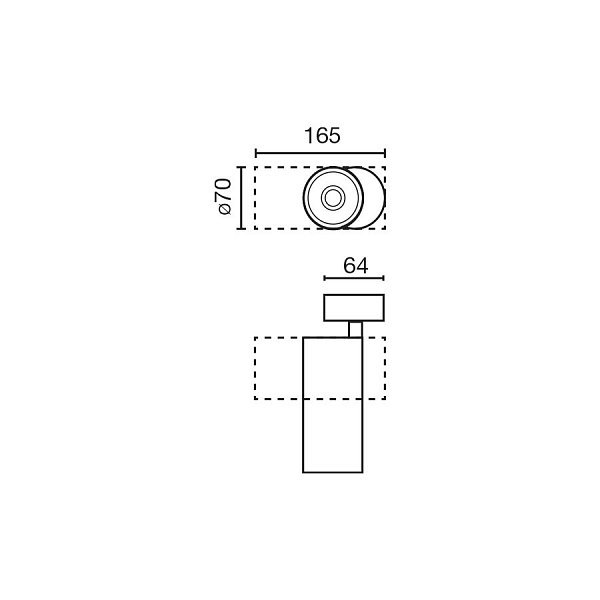 Прожектор Fost SURFACE белый Ø70 28W 18° 3000K CRI90