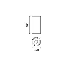 Потолочный светильник FOST CEILING Ш70 28W черный 23° 4000K CRI97 TRIAC