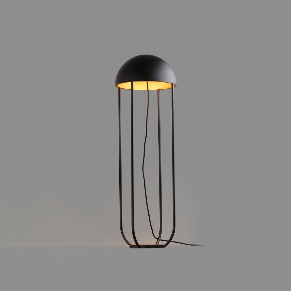 Торшер Jellyfish черно-золотой