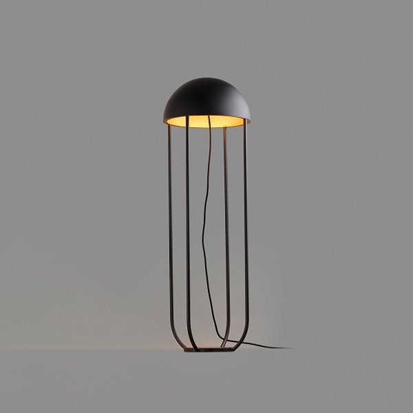 Торшер Jellyfish черно-золотой