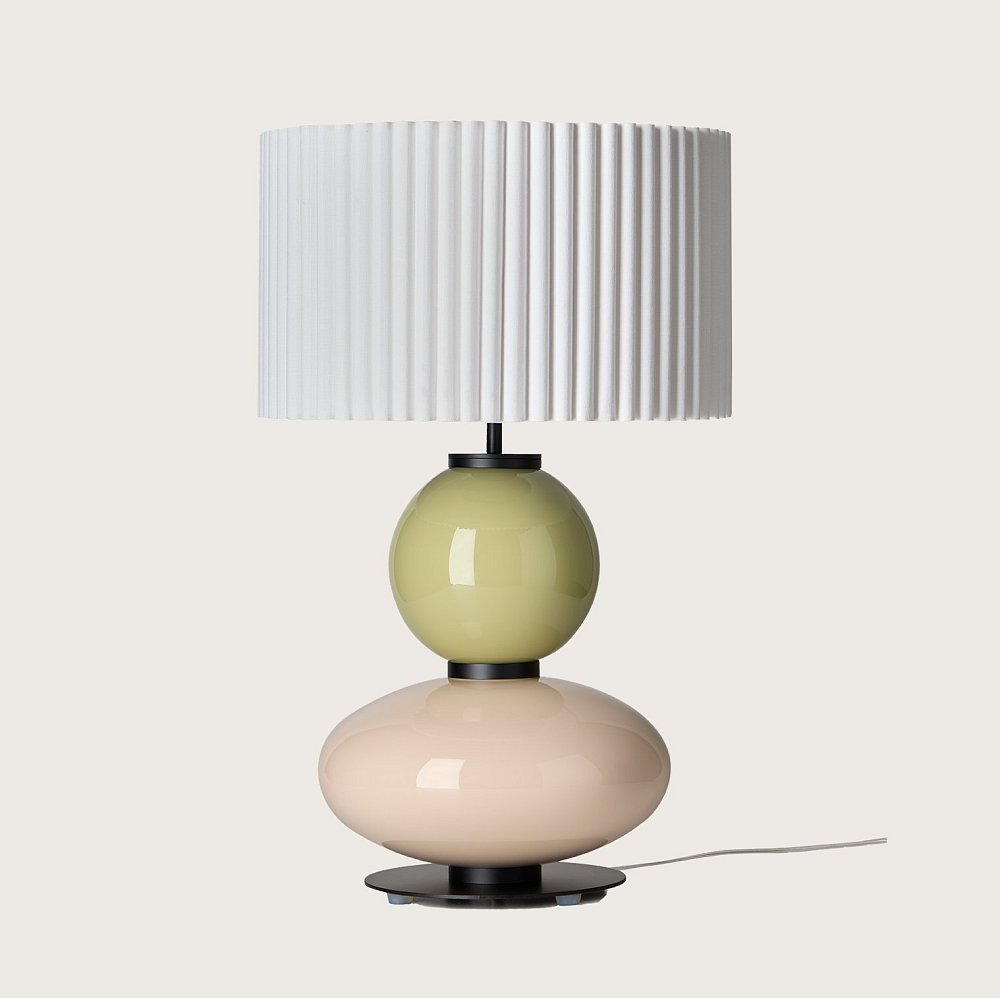 Настольная лампа Mapi NAC143 черный металл с абажуром 4025