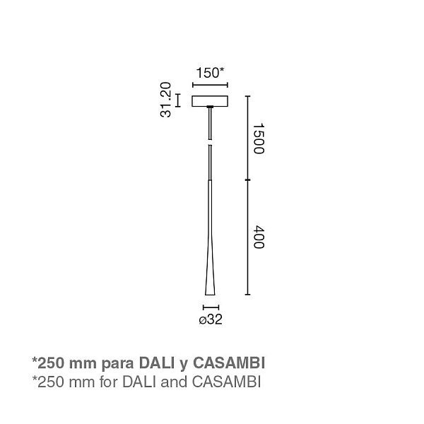 Подвесной светильник DIANA 600 NESO Black 6 Вт 2700 К