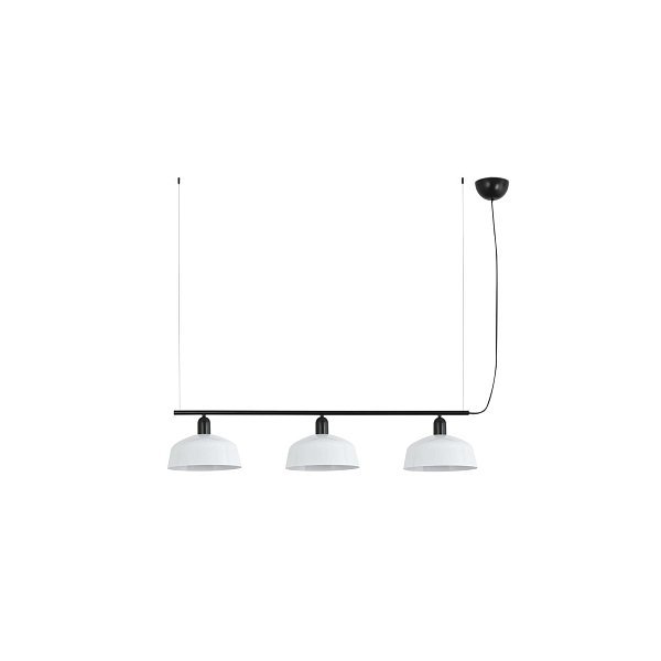 Подвесной светильник TATAWIN M с абажуром белый металл 3xE27