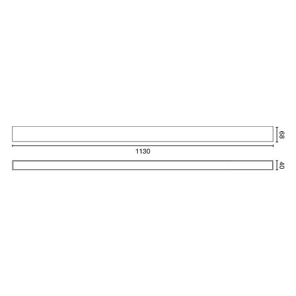 Потолочный светильник Via EVO UP&DOWN 1130 UGR<16 4000K 50° белый