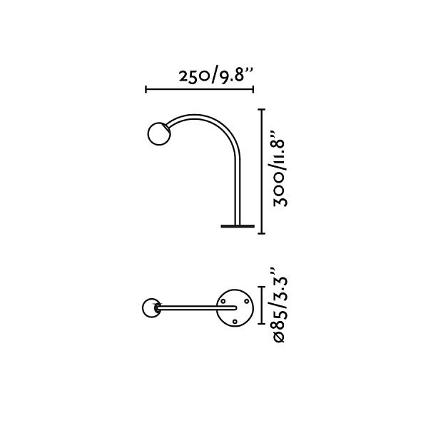 CUCA 300 Уличный маяк черный LED 3W 2700K 24V