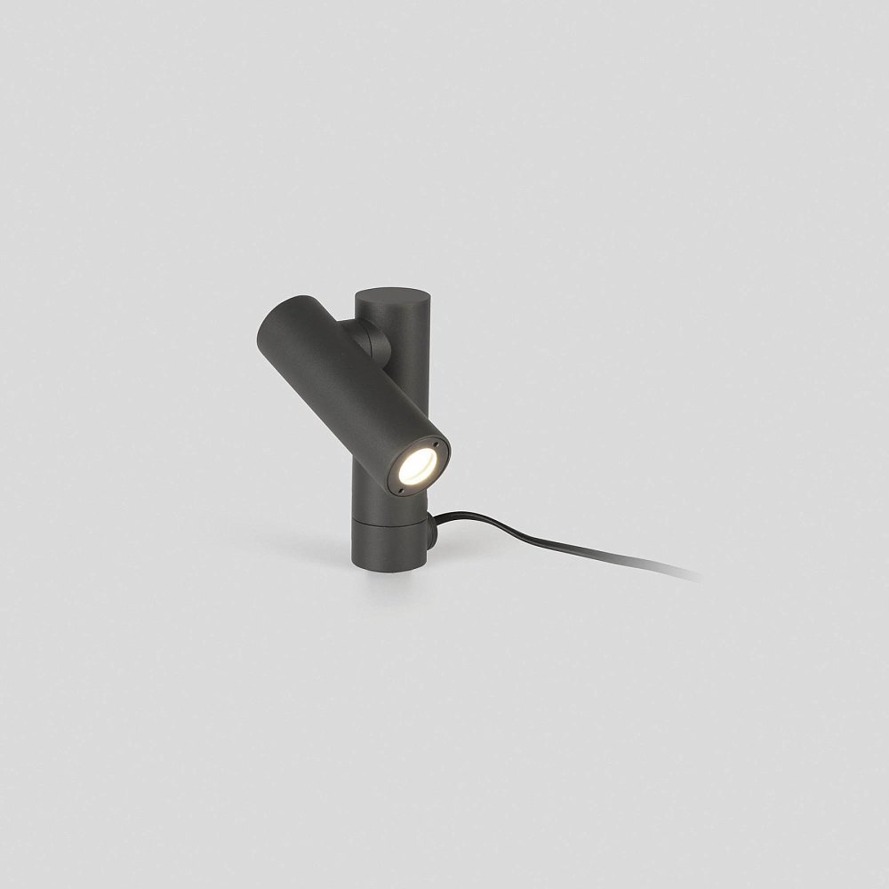 Темно-серая лампа Spy 145 на столбе LED 6W 3000K 30°