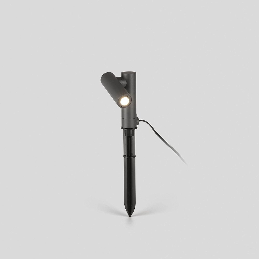 Темно-серая лампа Spy 145 на столбе LED 6W 3000K 30°