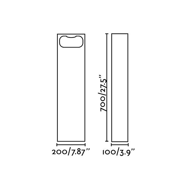 GLINT 700 Уличный маяк цементно-серый LED 6W 3000K