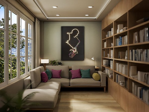 Saxofon Светодиодная картина LED 80X120