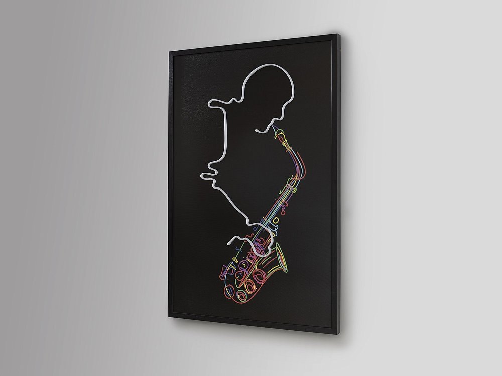 Saxofon Светодиодная картина LED 80X120