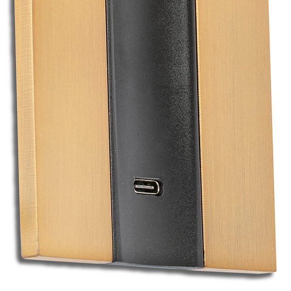 GABO Бра с ридером USB бронзовое LED 4W 2700K