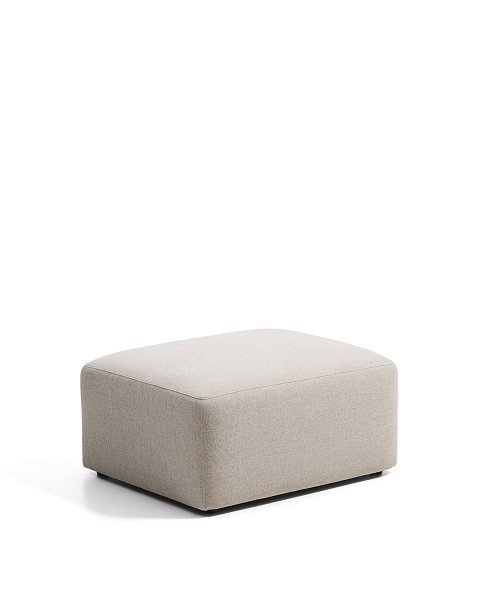 Пуф для ног Blok из бежевой синели, 90 x 74 см