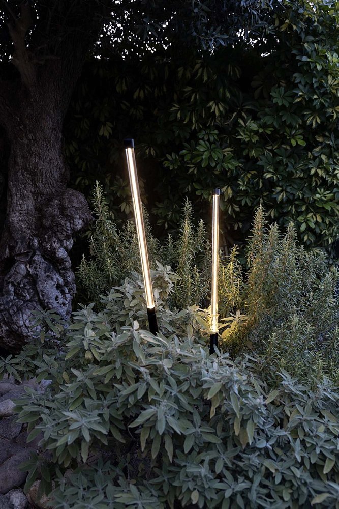 Лампа Bambou 1068 с шипом черная LED 8W 2200K