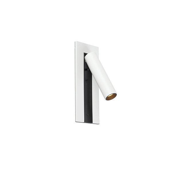 GABO Бра с ридером USB белое LED 4W 2700K