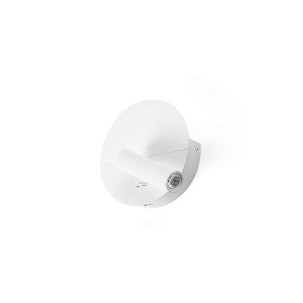 DUAS Бра с ридером белый USB C LED 3W 2700K