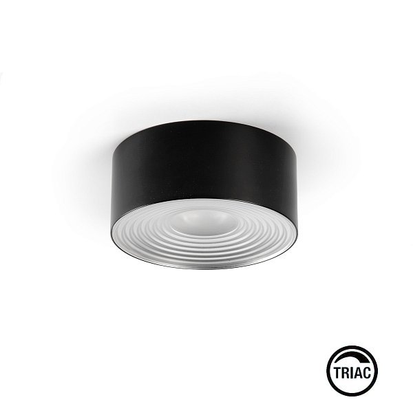 TEK Потолочный светильник 10W черный 40є 2700K CRI90 TRIAC