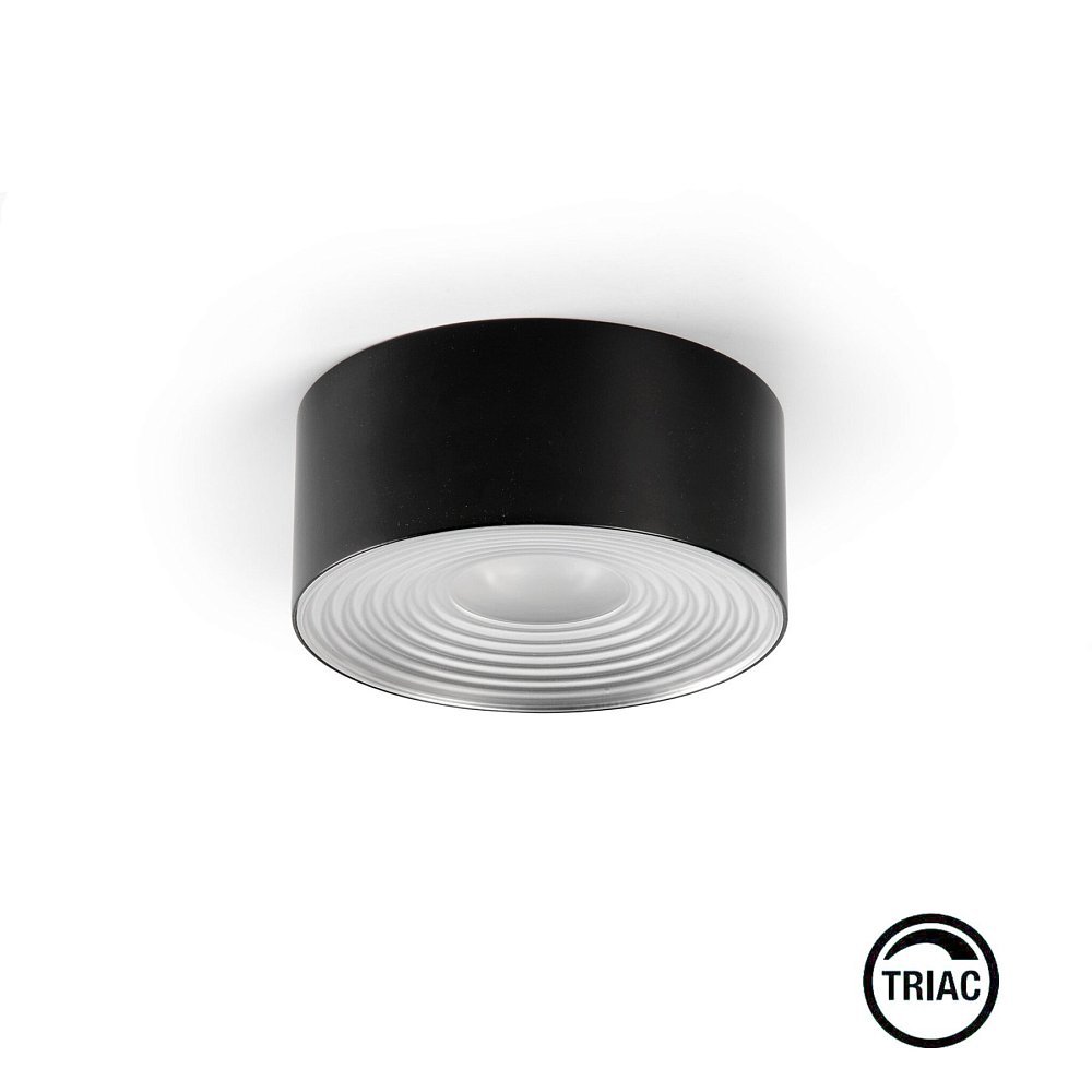 TEK Потолочный светильник 10W черный 40є 3000K CRI90 TRIAC