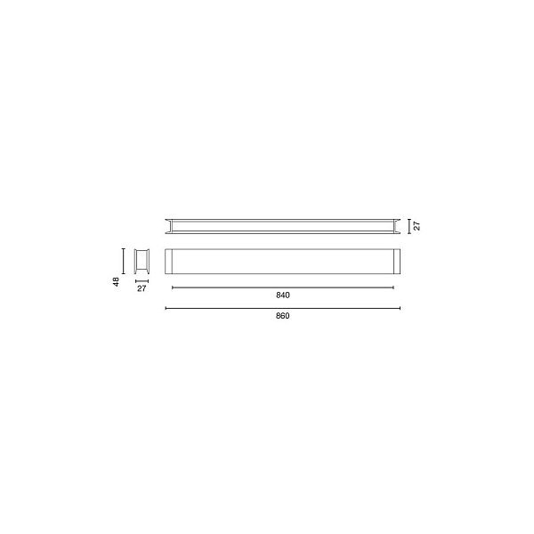 LUVA DECO Потолочный светильник 840 9W 3000K черный DALI
