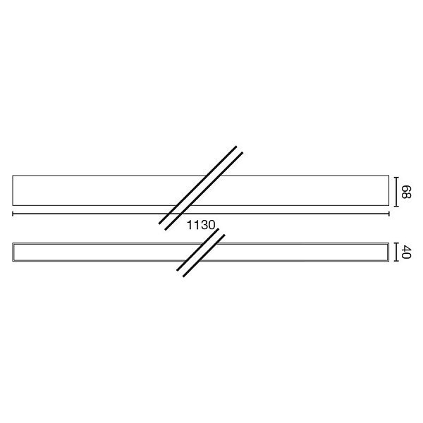 VIA EVO Потолочный светильник 1130 UGR<19 4000K LO 80° белый