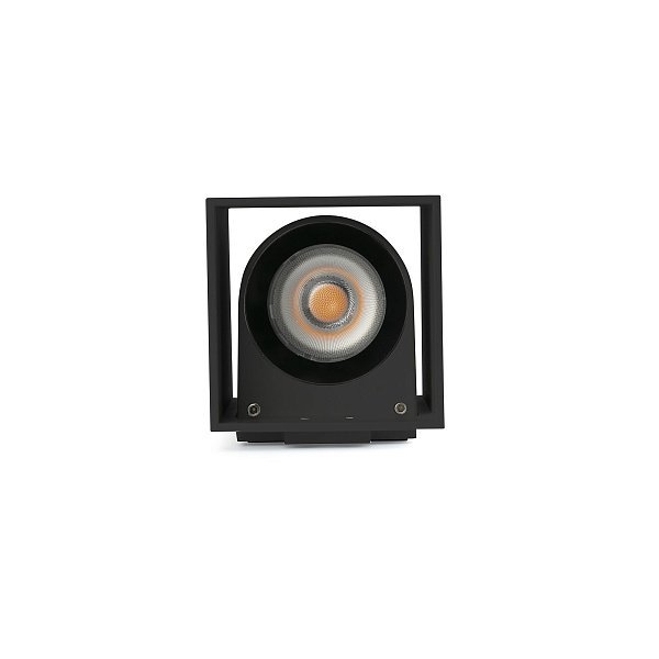 Уличный настенный светильник KOV квадратный черный LED 6W 3000K 34°