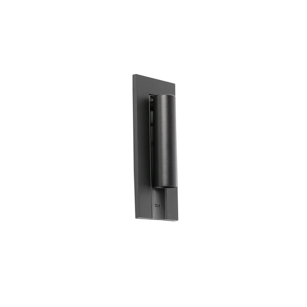 GABO Бра с ридером USB черное LED 4W 2700K