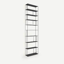 Стальной металлический книжный шкаф H320 см В320 см Parallel XXL Параллел Икс Икс Эл единый размер черный