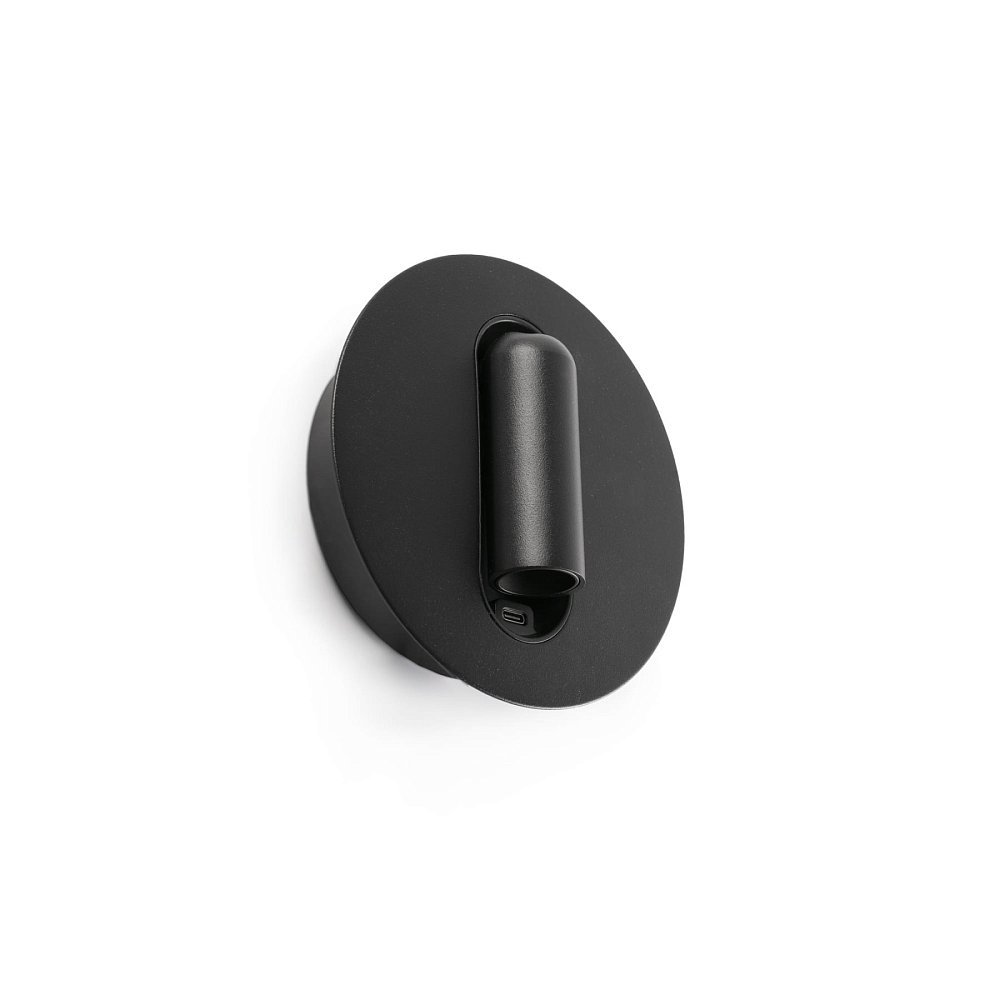 TIMIT Бра с ридером USB черный LED 2700K
