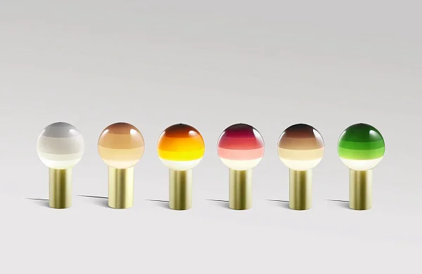 Настольный светильник Dipping Light M шоколадный-матовая латунь