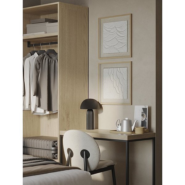 Лампа настольная texture sleek, D24х37 см, черная