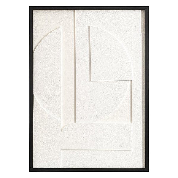 Панно декоративное с эффектом 3d minimalism, с черной рамой, 50х70 см